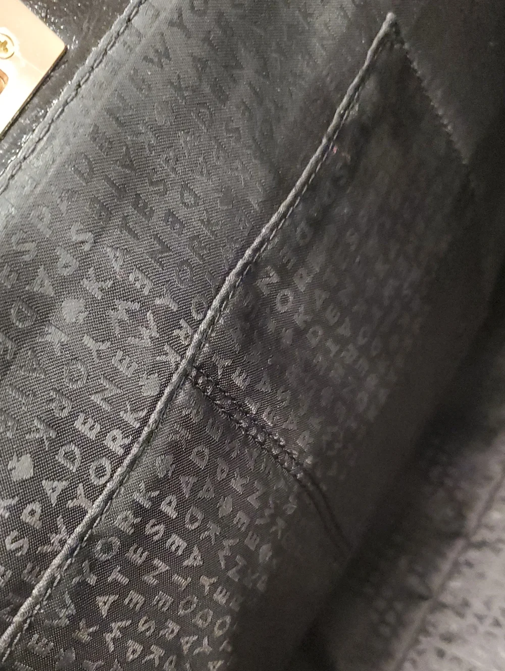kate spade shiny black